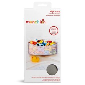 Munchkin Corner Bath Organizer - White and Gray